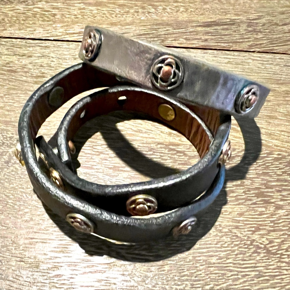 Stella & Dot Leather Bracelets